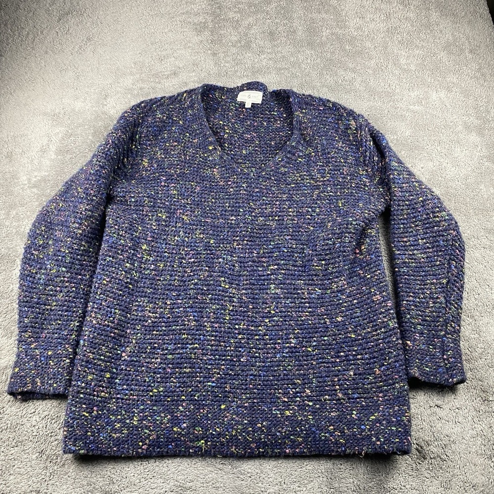 Lou & Grey‎ Chunky Knit Sweater Womens XS Purple Long Sleeve